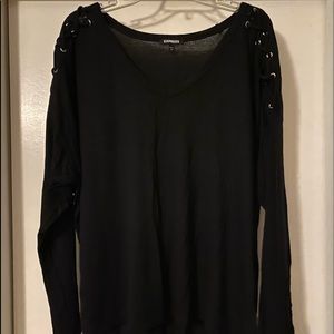 Long sleeve grommet Express shirt size L